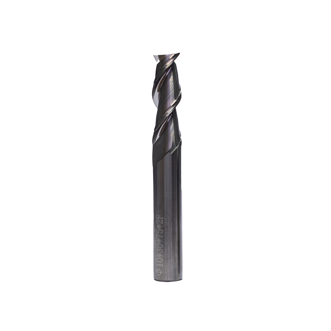 Fraise pour usinage de finition – 2 dents – non revêtue – hélice 30° – aluminium