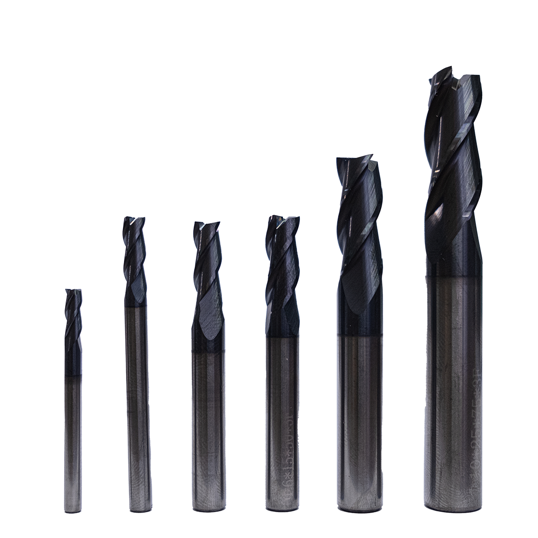 Coffret de fraise pour usinage standard – 3 dents – TiAlN – hélice 30° – Acier standard
